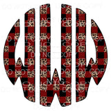 Plaid Leopard monogram letters put letters in notes please 