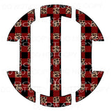 Plaid Leopard monogram letters put letters in notes please 
