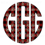 Plaid Leopard monogram letters put letters in notes please 