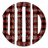 Plaid Leopard monogram letters put letters in notes please 