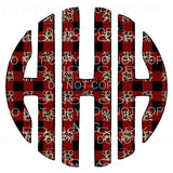 Plaid Leopard monogram letters put letters in notes please 