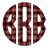 Plaid Leopard monogram letters put letters in notes please 