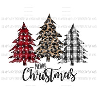 Plaid Plaid leopard tree Sublimation transfers Heat Transfer
