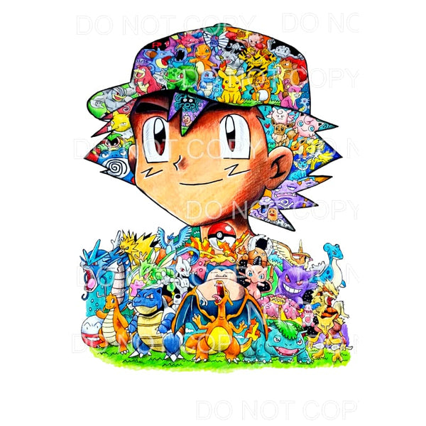 Pokemon Die-Cut Sticker - Ash & Pikachu