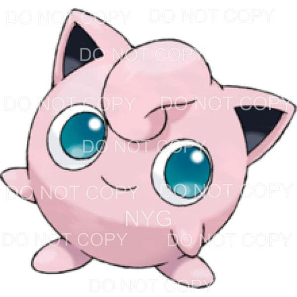 Pokemon Jigglypuff Sublimation transfers - Heat Transfer