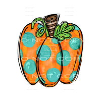 polka dot pumpkin #8055 Sublimation transfers - Heat 
