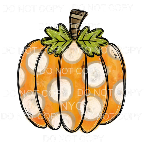 Polka Dot Pumpkin # 900 Sublimation transfers - Heat 