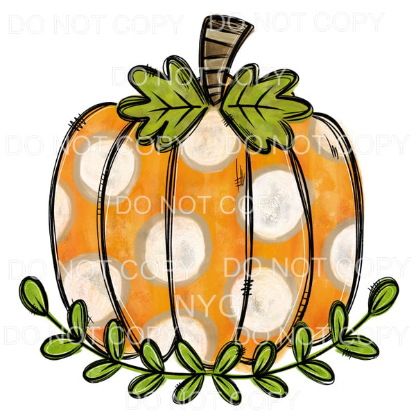 Polka Dot Pumpkin # 901 Sublimation transfers - Heat 