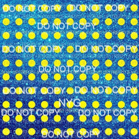Polka Dot Yellow Blue Sheet Sublimation transfers 13 x 9 inches Heat Transfer