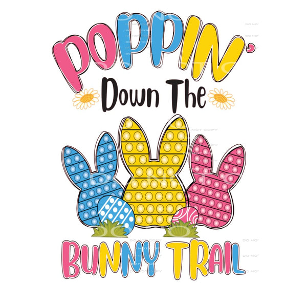 poppin bunny trail #6123 Sublimation transfers - Heat 