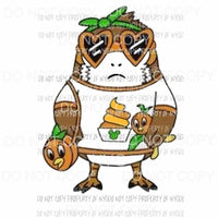porg orange bird star wars Sublimation transfers Heat Transfer