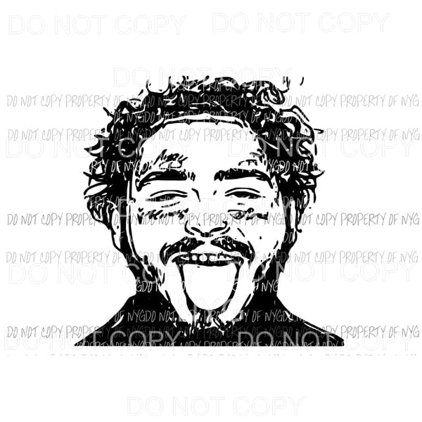 Post Malone #6 Sublimation transfers Heat Transfer