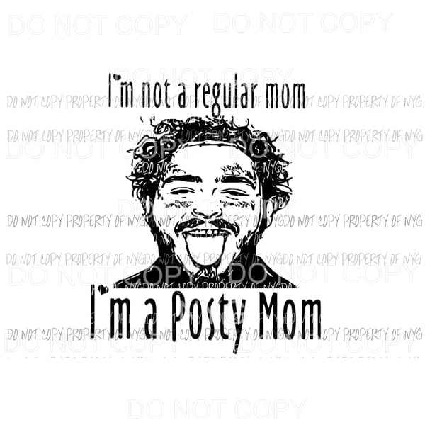 Posty mom post malone Sublimation transfers Heat Transfer