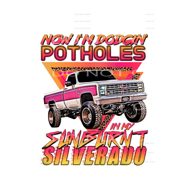 Potholes Silverado # 9925 Sublimation transfers - Heat 