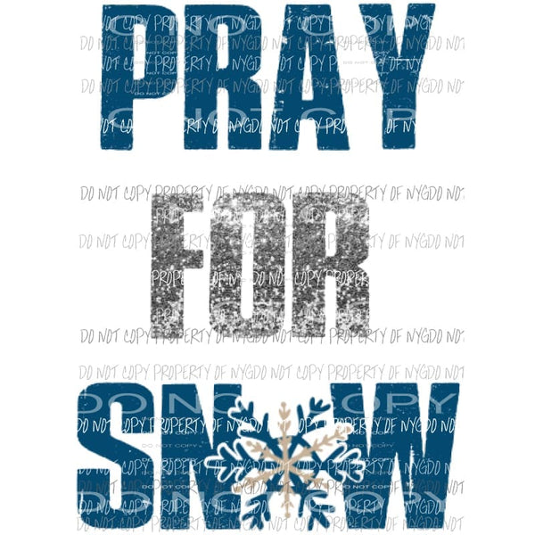 Pray for snow Sublimation transfers Heat Transfer