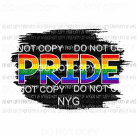 PRIDE across rainbow colors Sublimation transfers Heat Transfer