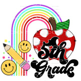 Primary color Rainbow school Grades # 112234 dropdown menu 