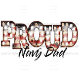 Proud NAVY Wife mom dad etc Sublimation transfers Heat Transfer