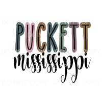 puckett mississippi # 7056 Sublimation transfers - Heat 