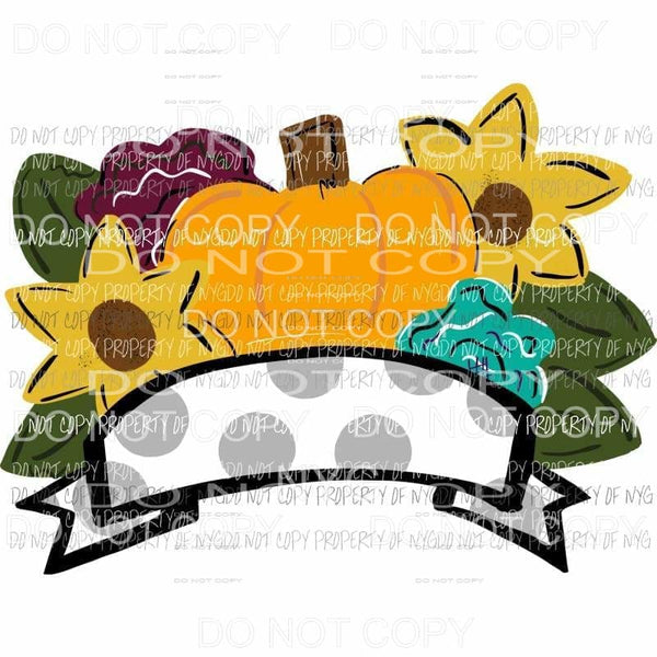 pumpkin banner Sublimation transfers Heat Transfer