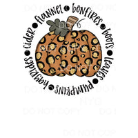 Pumpkin Bonfires # 348 Sublimation transfers - Heat Transfer