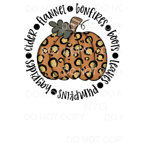 Pumpkin Bonfires # 348 Sublimation transfers - Heat Transfer