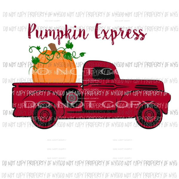 Pumpkin Express Sublimation transfers Heat Transfer
