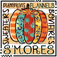 Pumpkin Fall Vibes # 8738 Sublimation transfers - Heat 