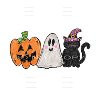 pumpkin ghost cat #8330 Sublimation transfers - Heat 