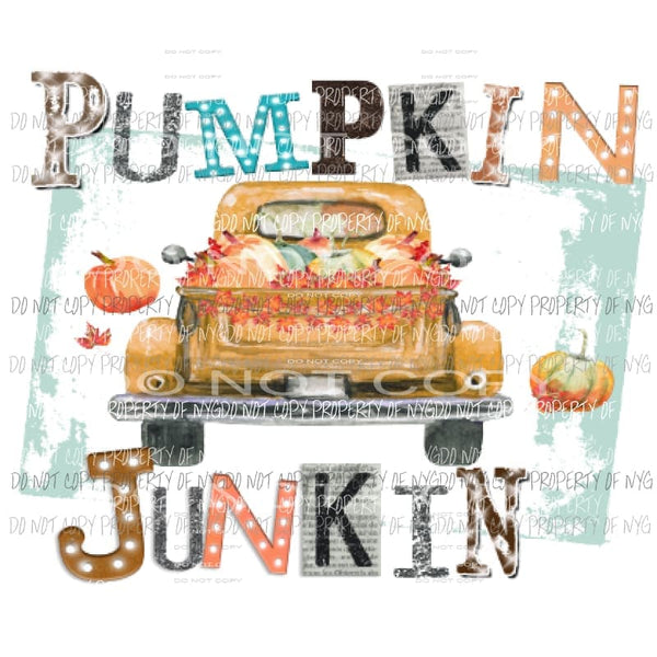 Pumpkin Junkin Sublimation transfers Heat Transfer