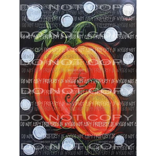 Pumpkin painting Sublimation transfers Heat Transfer