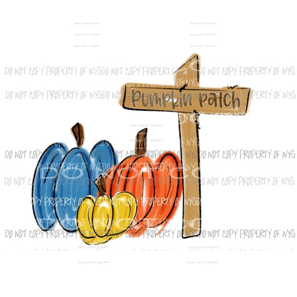 Pumpkin Patch # 5 Halloween Sublimation transfers Heat Transfer
