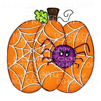 Pumpkin Purple Spider Sublimation transfers - Heat Transfer