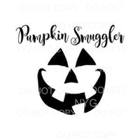 Pumpkin Smuggler Jack O Lantern Face #566 Sublimation 