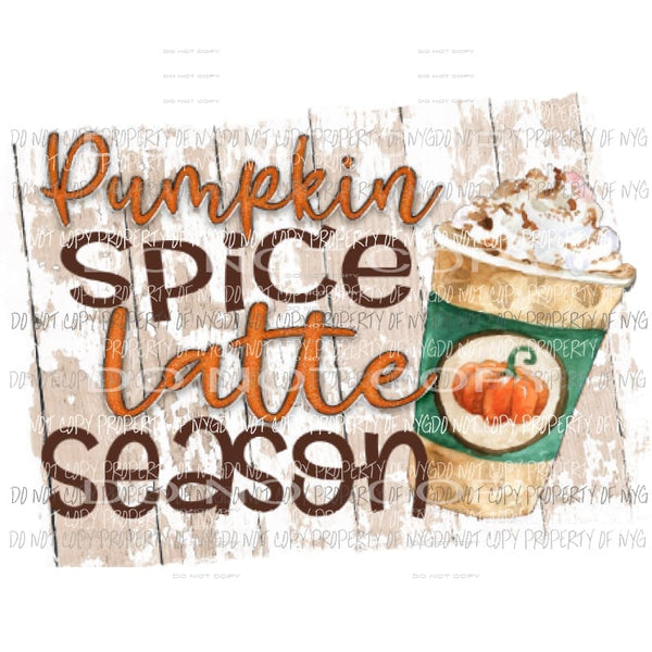 Pumpkin spice latte season Sublimation transfers Heat Transfer