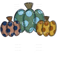 Pumpkin Trio # 8734 Sublimation transfers - Heat Transfer