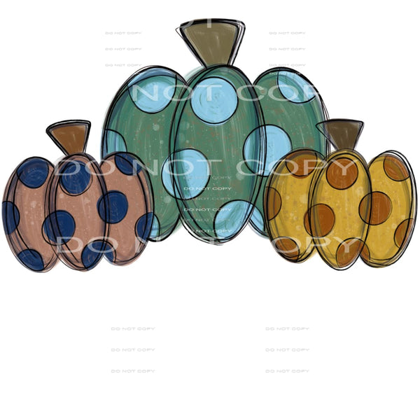 Pumpkin Trio # 8734 Sublimation transfers - Heat Transfer