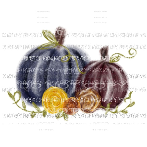 Pumpkin Trio Fall Colors # 11 Sublimation transfers Heat Transfer