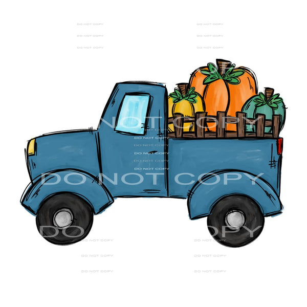pumpkin truck #8057 Sublimation transfers - Heat Transfer