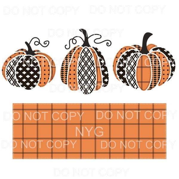 Pumpkins # 144 Sublimation transfers - Heat Transfer