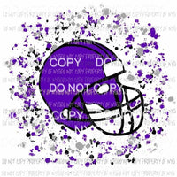 Purple football helmet Sublimation transfers Heat Transfer