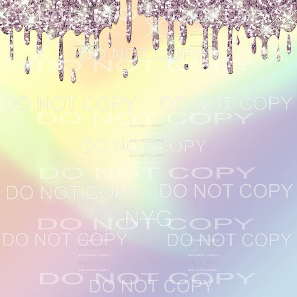 Purple Glitter Drip Pastel Color Gradient Sheet #1 