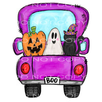purple halloween truck #8346 Sublimation transfers - Heat 