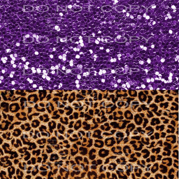 purple leopard #8301 Sublimation transfers - Heat Transfer