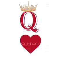queen of hearts # 8001 Sublimation transfers - Heat Transfer