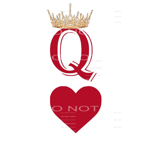 queen of hearts # 8001 Sublimation transfers - Heat Transfer