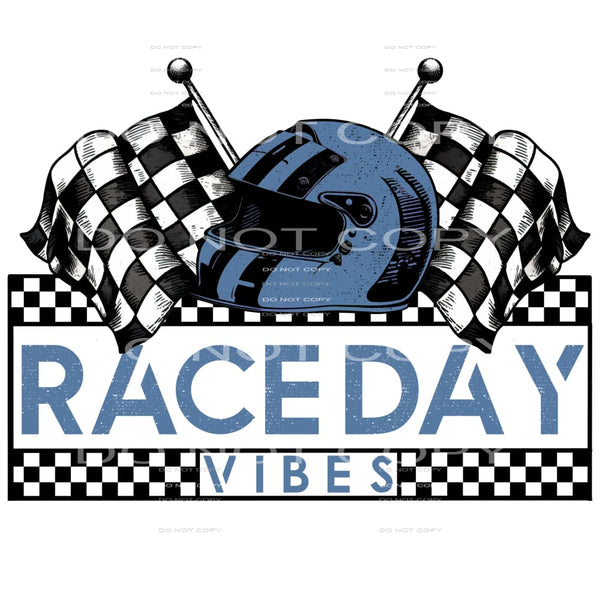 Race Day Vibes #4556 Sublimation transfers - Heat Transfer