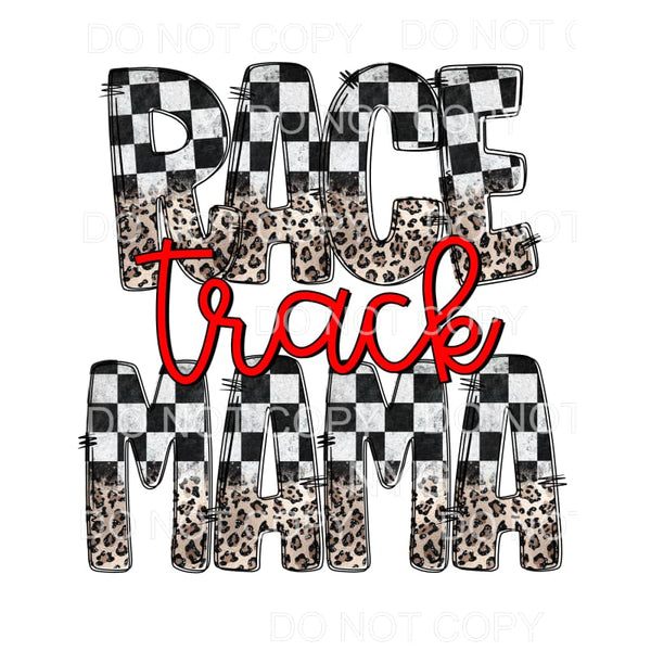 Race Track Mama #2 Sublimation transfers - Heat Transfer