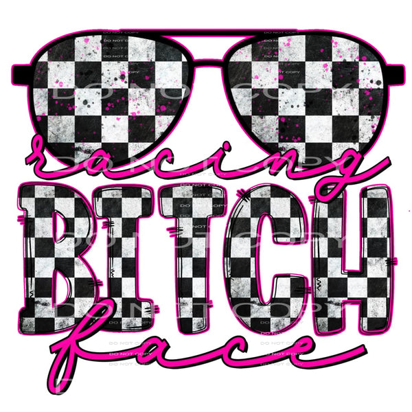 racing bitch face #4987 Sublimation transfers - Heat 
