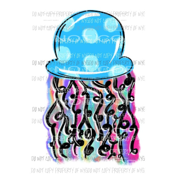 Rainbow Jellyfish Sublimation transfers Heat Transfer
